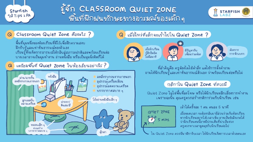 รู้จัก Classroom Quiet Zone พื้นที่ฝึกฝนทักษะทางอารมณ์ของเด็กๆ