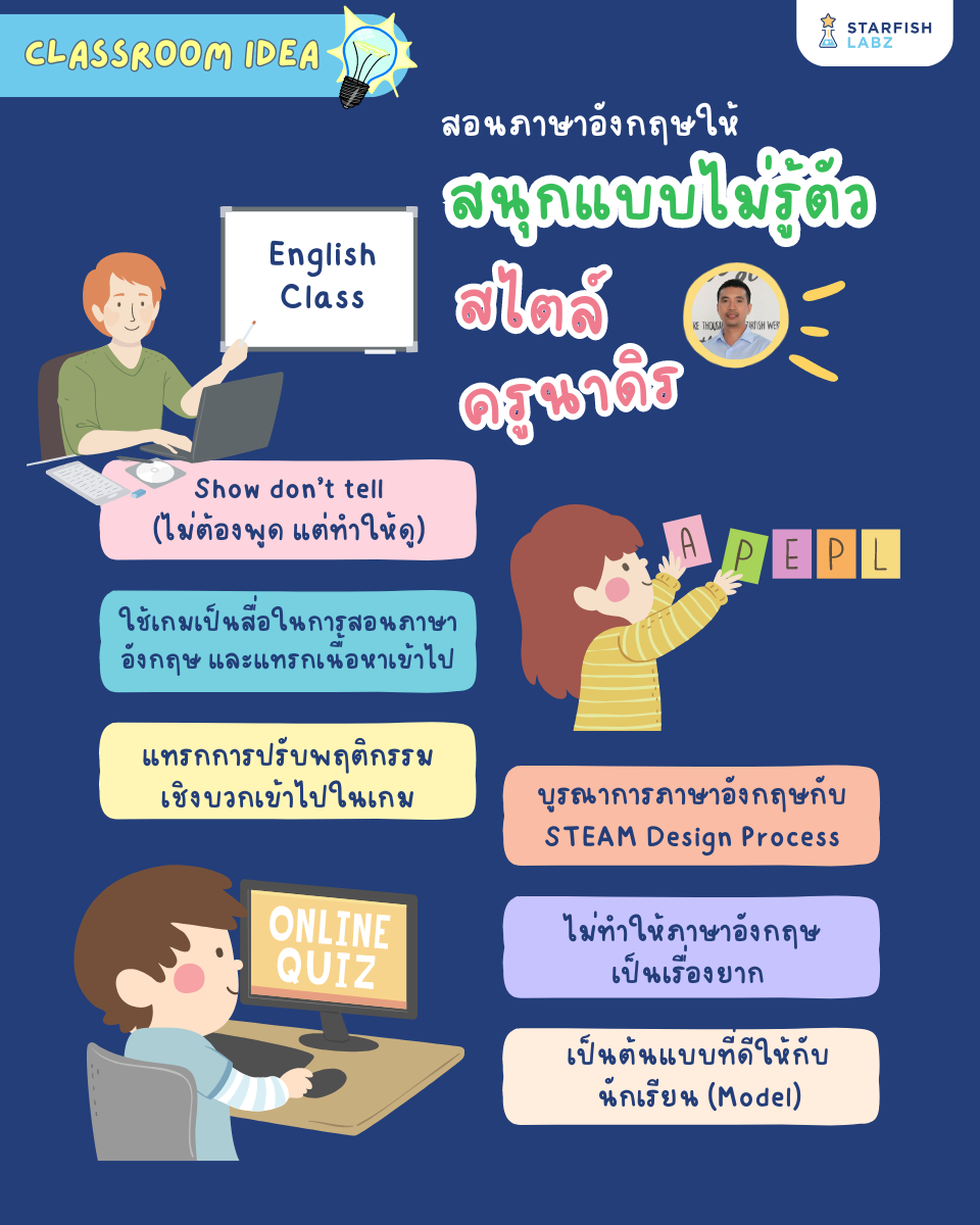 บทความ - สอนภาษาอังกฤษให้สนุกแบบไม่รู้ตัว สไตล์ครูนาดิร