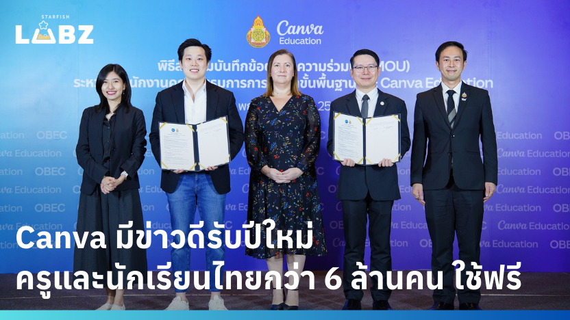 ข่าวดีรับปีใหม่ ครูและนักเรียนไทยกว่า 6 ล้านคน เตรียมใช้ Canva ฟรี!
