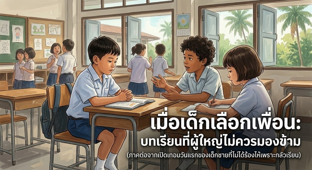 เมื่อเด็กเลือกเพื่อน: บทเรียนที่ผู้ใหญ่ไม่ควรมองข้าม (ภาคต่อจากเปิดเทอมวันแรกของเด็กชายที่ไม่ได้ร้องไห้เพราะกลัวเรียน)