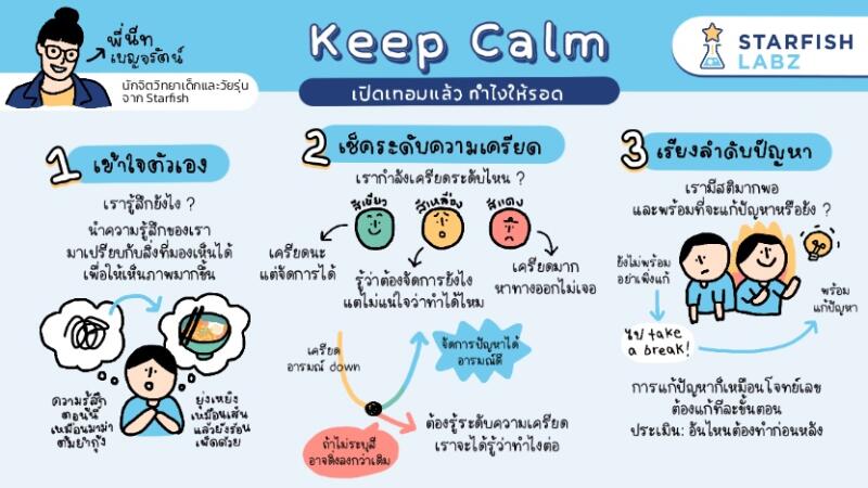 Workshop Keep Calm: เปิดเทอมแล้ว ทำไงให้รอด