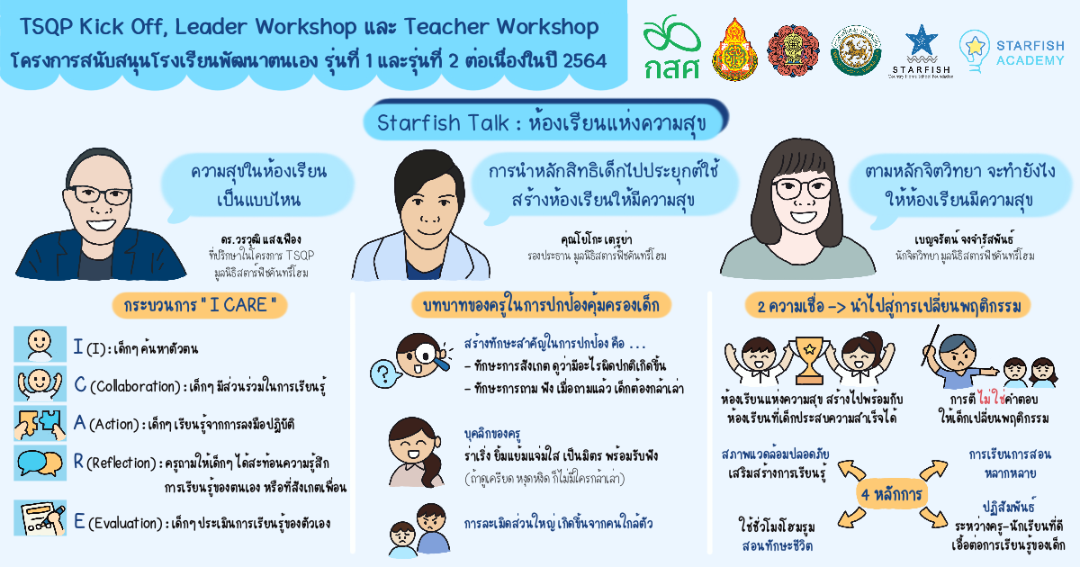 บทความ - Starfish Talk “ห้องเรียนแห่งความสุข”