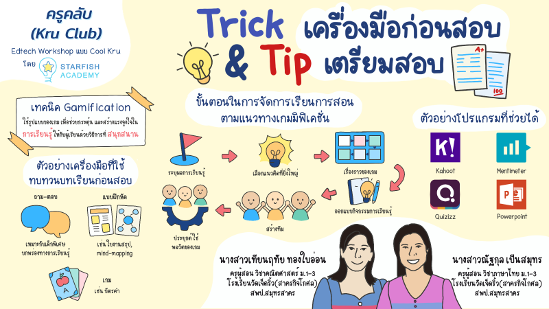 ครูคลับ (Kru Club)  Trick & Tip เครื่องมือก่อนสอบ เตรียมสอบ