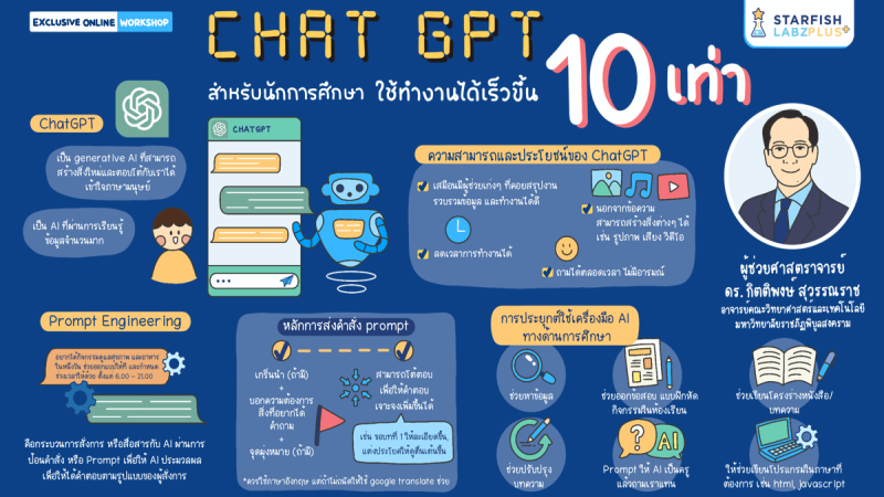 STARFISH LABZ PLUS CHAT GPT สำหรับนักการศึกษา ใช้ทำงานได้เร็วขึ้น 10 เท่า