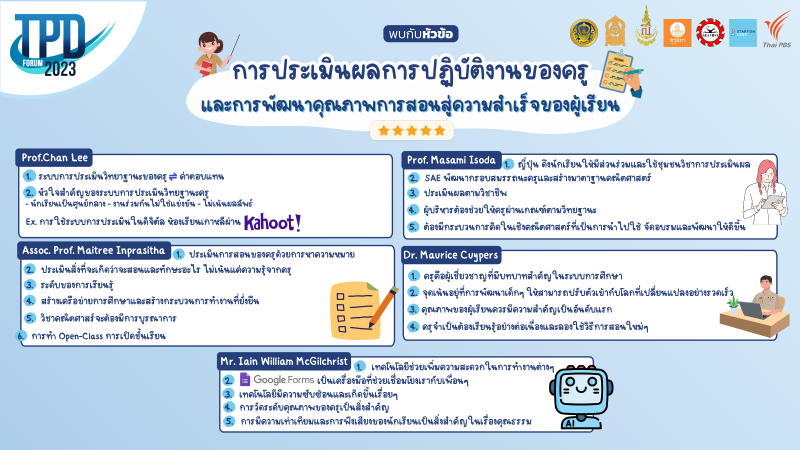 การเสวนา เรื่อง Performance Appraisal การประเมินผลการปฏิบัติงานของครู